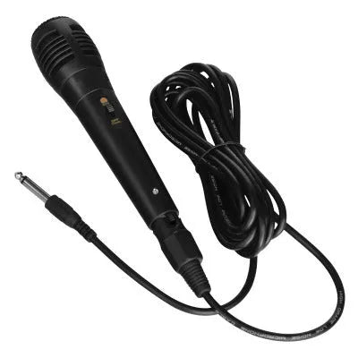 Black portable Bluetooth speaker with USB port and SD card slot.
