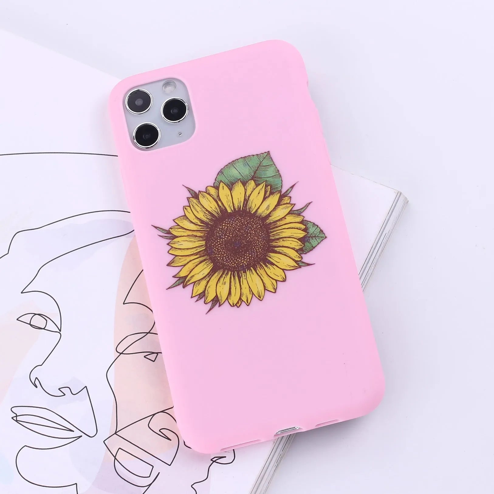 Flexible TPU mobile phone case for iPhone, shown in one of fourteen available colours.