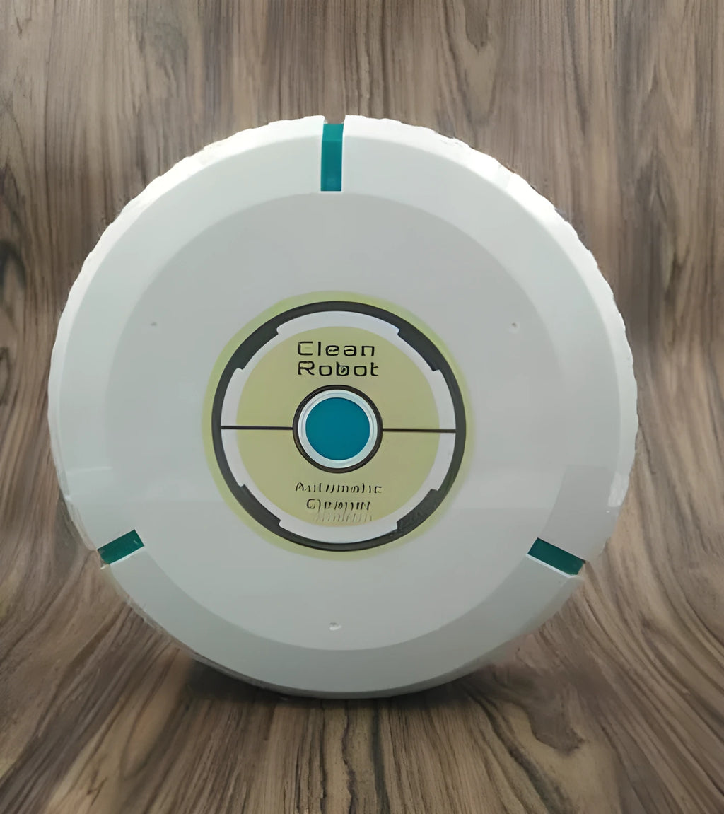 Black or pure white ABS robot vacuum cleaner for automatic household floor sweeping
