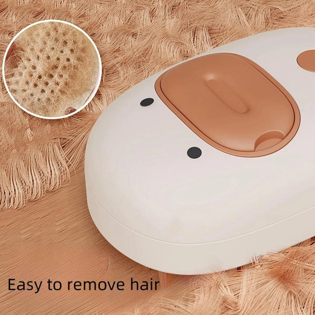 White silicone steam pet brush for dog and cat grooming with rechargeable function and rubber comb teeth