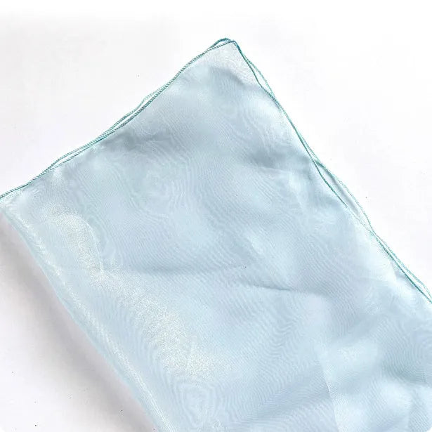 Two pieces of 60x60cm silk fabric with Arabesque pattern in white black grey or blue for flower bouquet wrapping