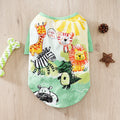 Full printed dog clothing in casual style with polyester fabric for spring and autumn wear