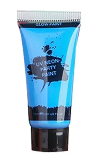 25ml tube of neon green face and body paint with safe non-toxic label