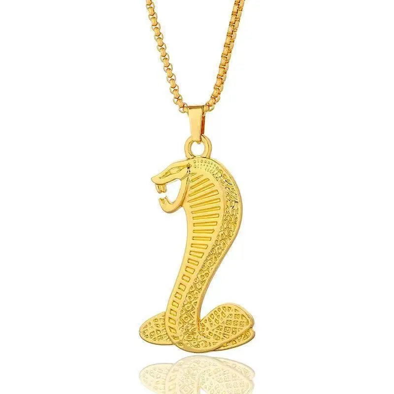 Gold geometric pendant necklace with zircon stones for women
