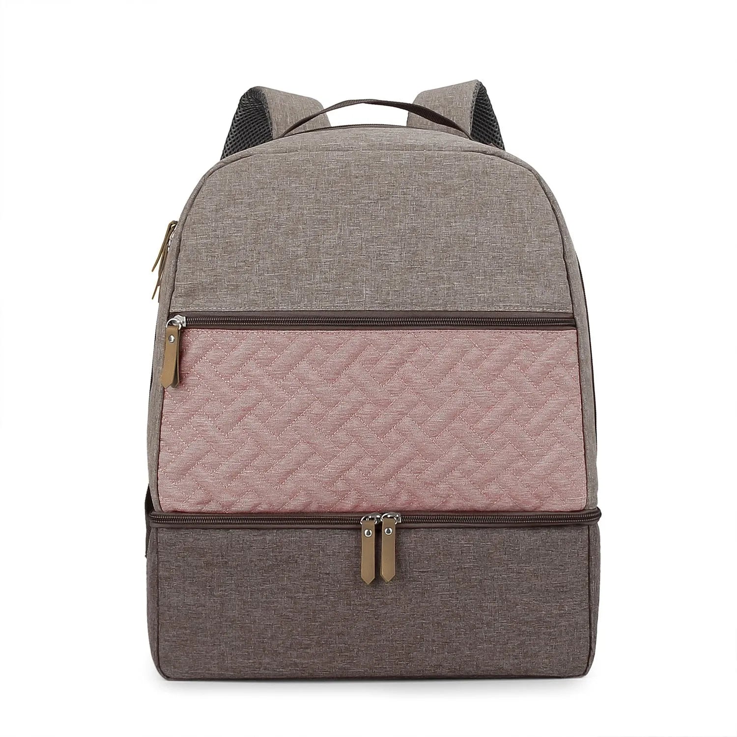 Insulated mother and child travel backpack in Oxford cloth with curved shoulder straps