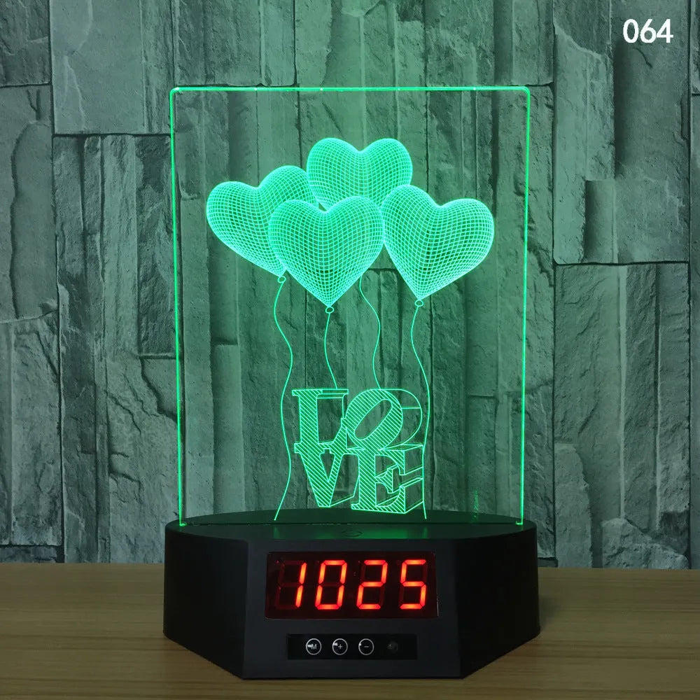 3D dolphin-shaped wireless LED table lamp with remote control on wooden surface