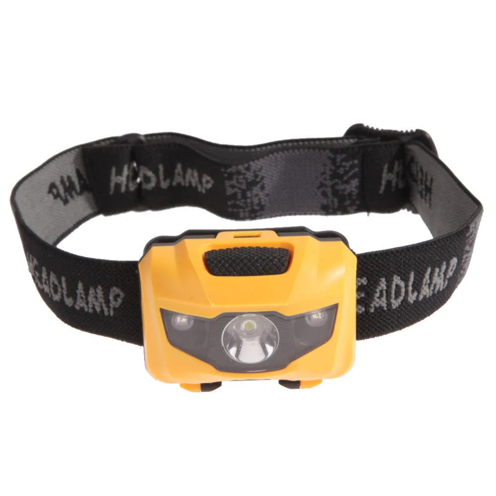 Cat Eye 2nd generation waterproof head torch in black, showing white and red LEDs on an adjustable headband.