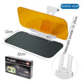 Anti-high beam goggles car sun visor with telescopic adjustment and acrylic lens