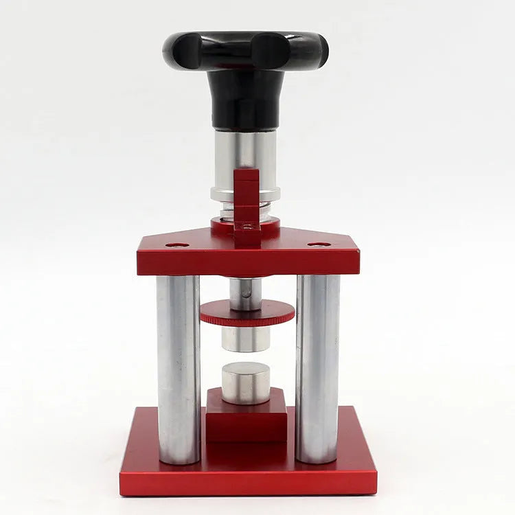 Watch repair spiral cap presser tool with 20 plastic moulds for watch back covers