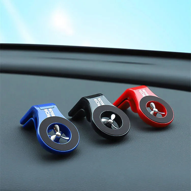 Magnetic car phone holder with fragrance stand attached to vehicle air vent