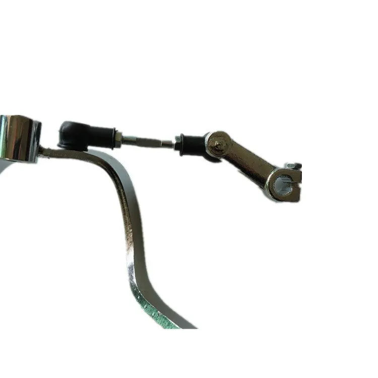 Metal motorcycle gear lever for GS125, 300mm long with coarse and fine teeth.