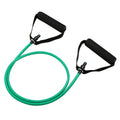 Adjustable chest expander with TPE resistance bands in yellow, green, red, blue, and black colour-coded tension levels