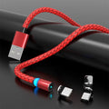 Magnetic charging cable with breathing light for Apple and Android phones in multiple colours