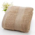 Thickened cotton bath and beach towel in apple green colour