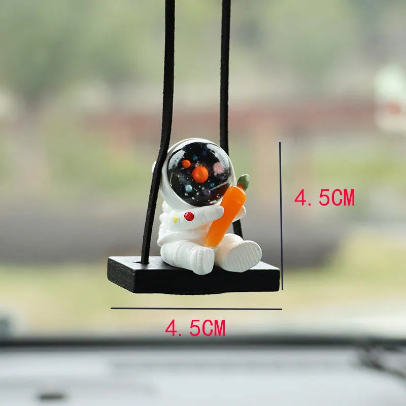 Cartoon astronaut resin pendant for car decoration with five design options
