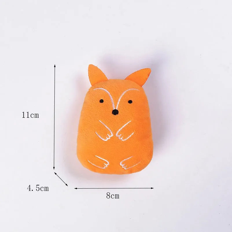 Plush cat thumb toy in six colours for chewing and clawing with catnip
