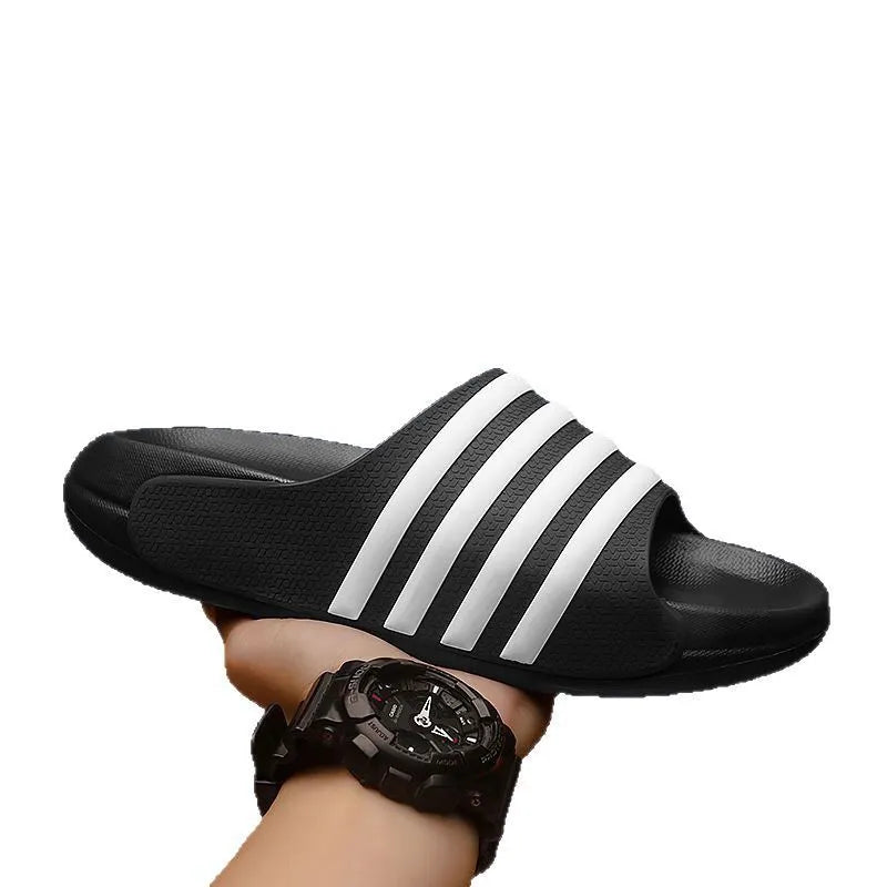 Unisex casual outdoor slippers with EVA sole and PVC upper in multiple colour options