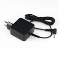 Black 45W laptop power adapter with US plug and DC connector
