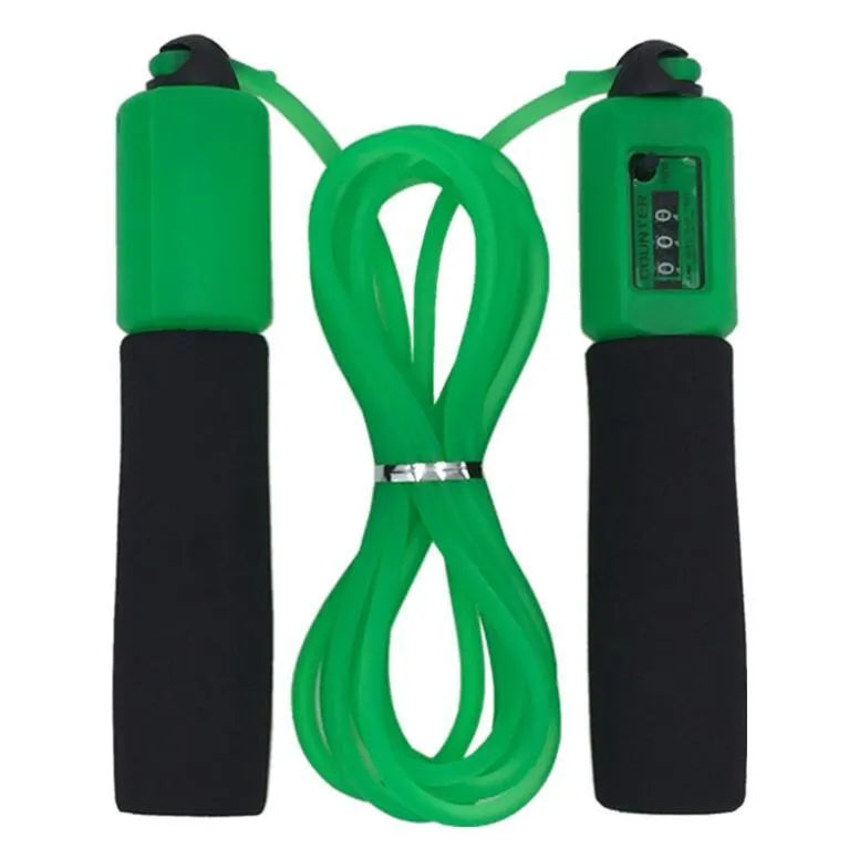 A 3-metre long skipping rope with sponge-grip handles, shown in one of the available colours.