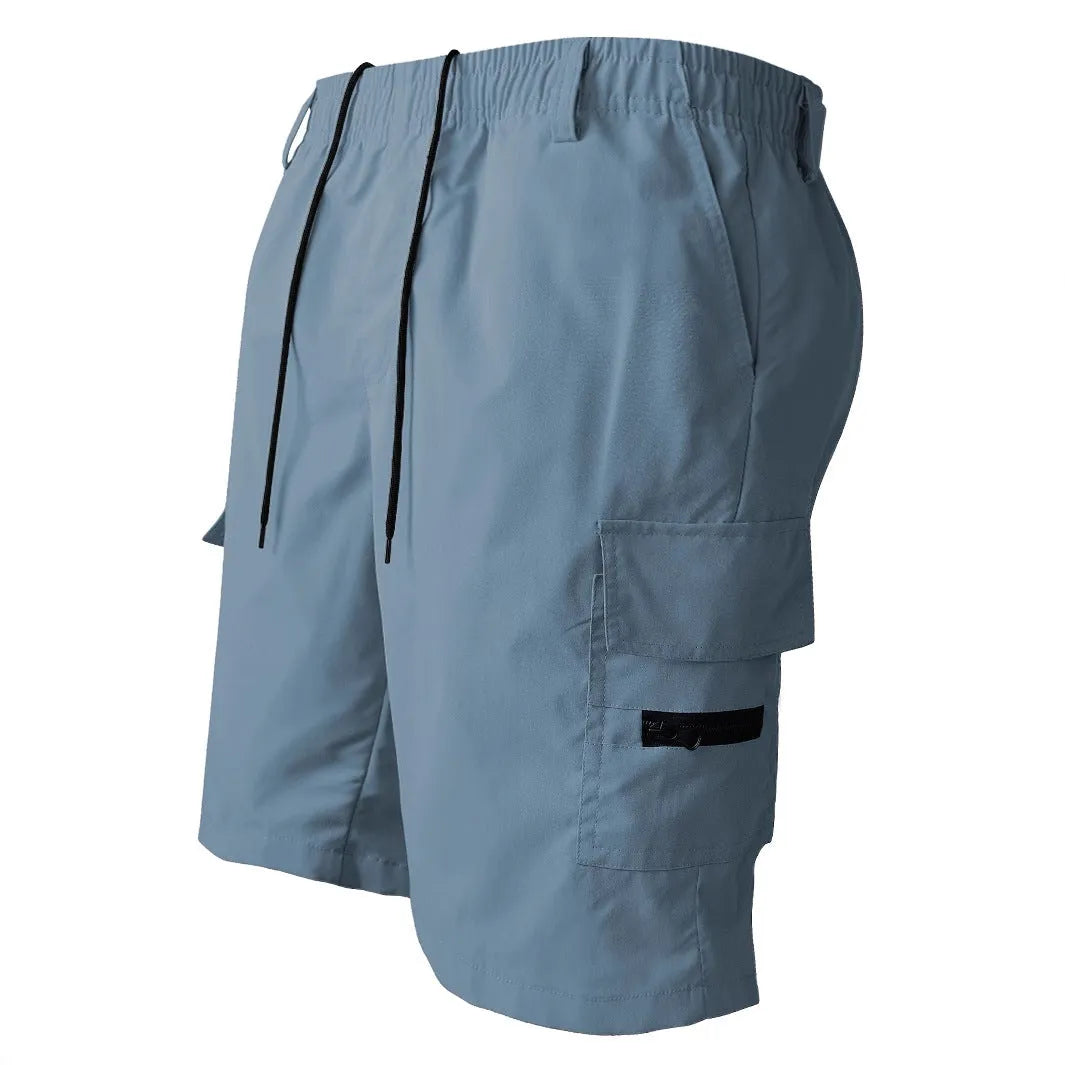 Straight leg casual shorts in black, blue, green or khaki colours with American loose fit