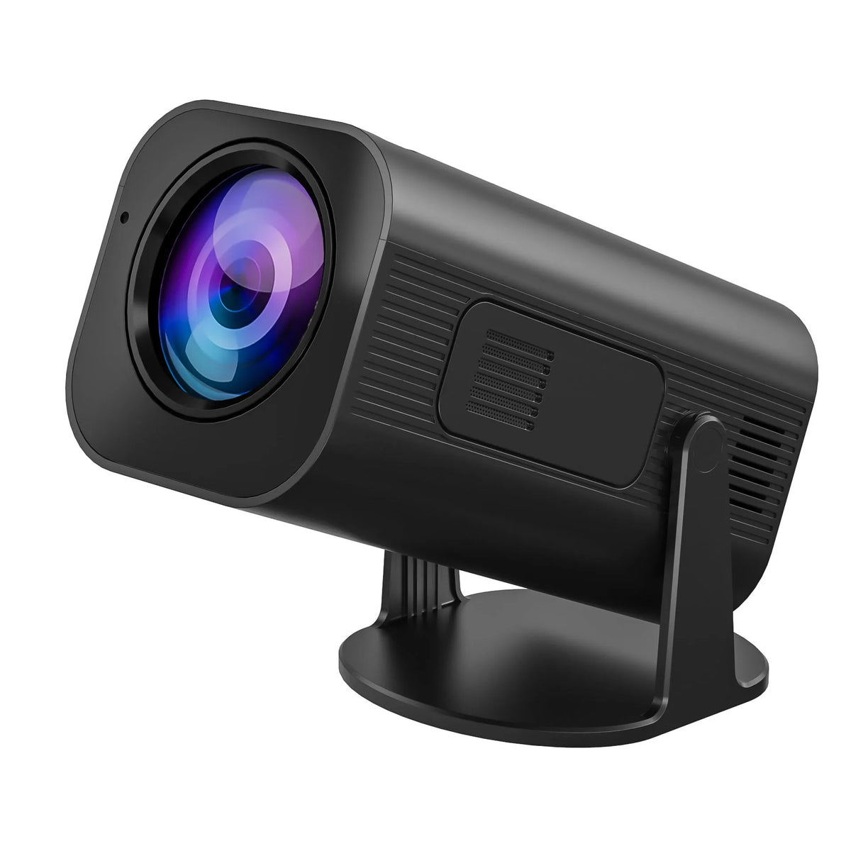 P330 portable mini projector in black and white colours with remote control and international plugs