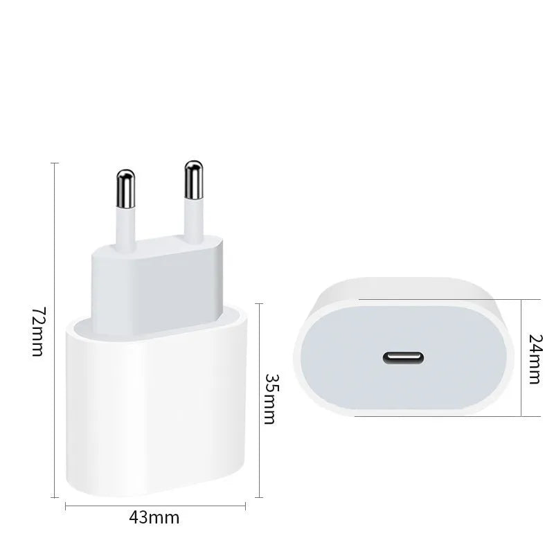 PD20W mobile phone charger with USB interface for European and American electrical regulations