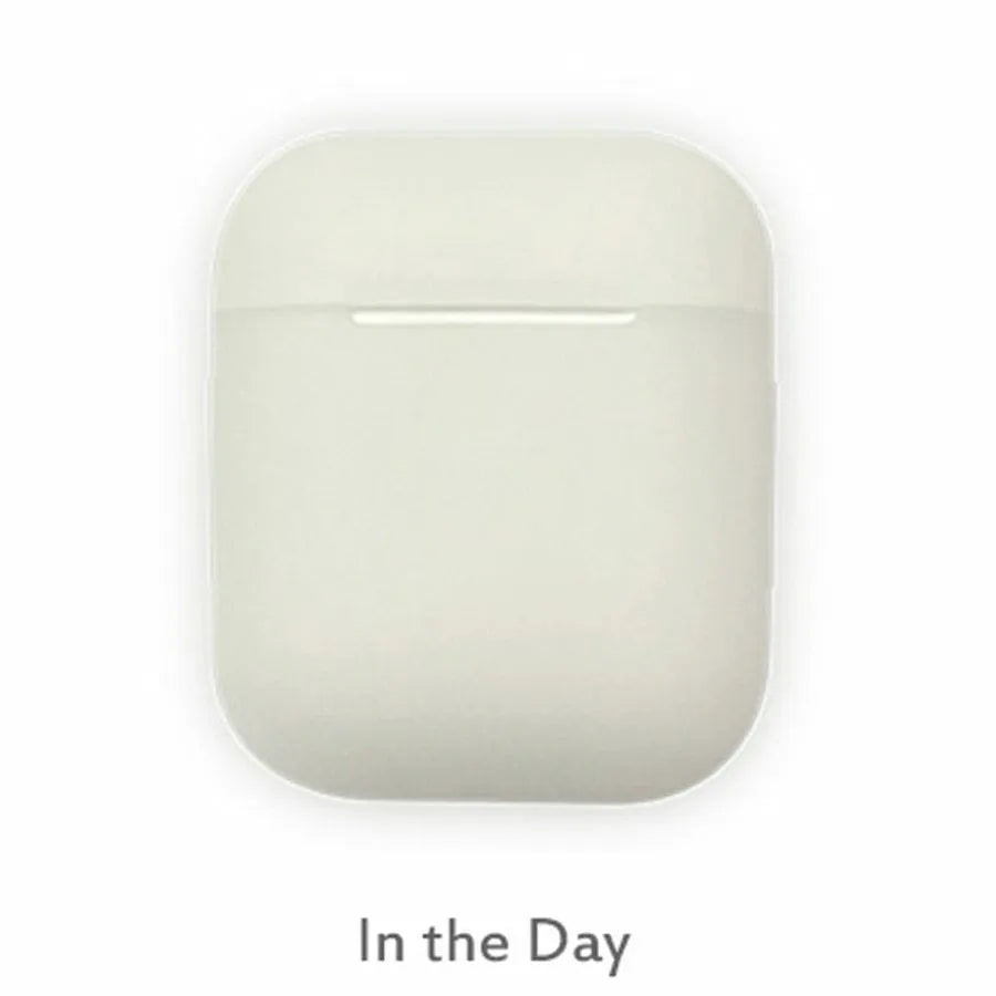 Luminous silicone flip-open storage case for Apple AirPods wireless earphones