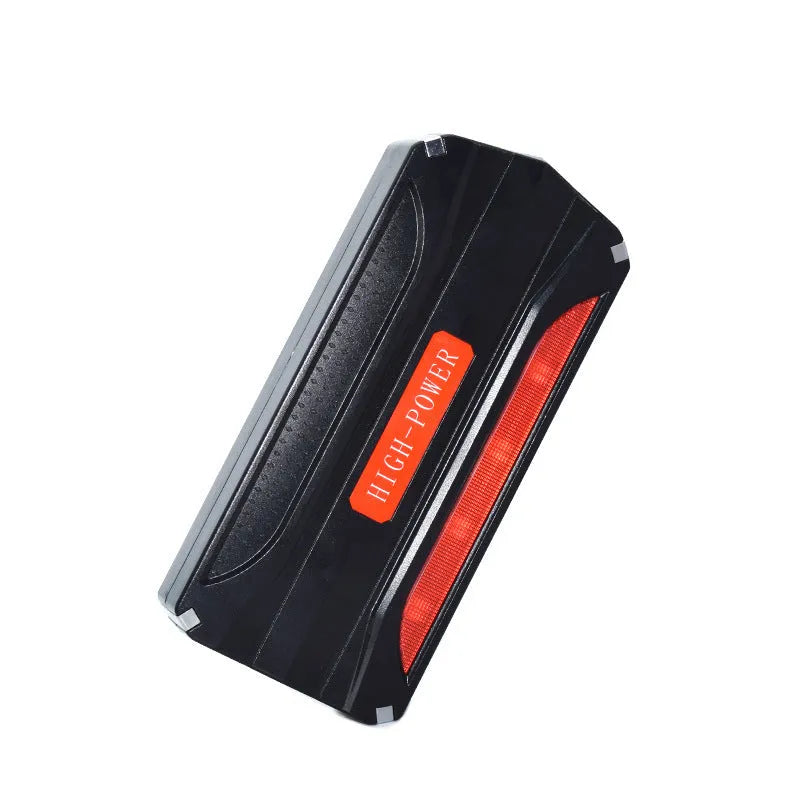 Black and red vehicle emergency starting power supply measuring 178mm with 7800mAh battery capacity