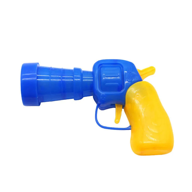 30cm pet toy launcher gun with soft plush yarn balls for interactive dog and cat play