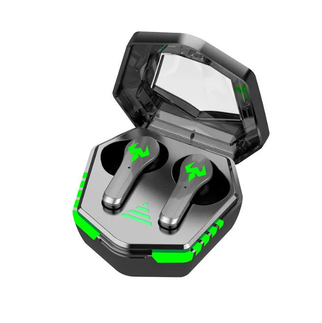 N35 black wireless in-ear gaming Bluetooth headset with custom moulded earpieces