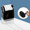 Rectangular plastic roller seal for creating English lines in six colour options