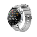 GS3 Max smartwatch in black on a silicone strap, showing its 1.35-inch touchscreen displaying a watch face.