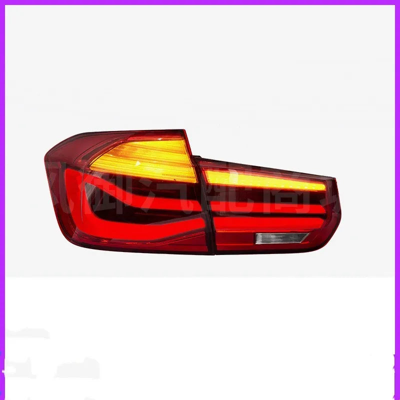 BMW 3 Series tail light assembly with LED running lights in red or smoked black options