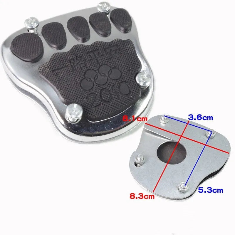 Metal motorcycle brake pedal skid plate footplate accessory