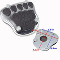 Metal motorcycle brake pedal skid plate footplate accessory