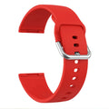 Fitbit Versa 3 and Sense 2 silicone replacement strap in multiple colours with silver buckle