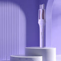 Automatic hair curler with 32mm barrel in white purple colour with wired power cord