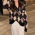 Knitted cardigan in macaron colours with regular sleeves and free size fitting