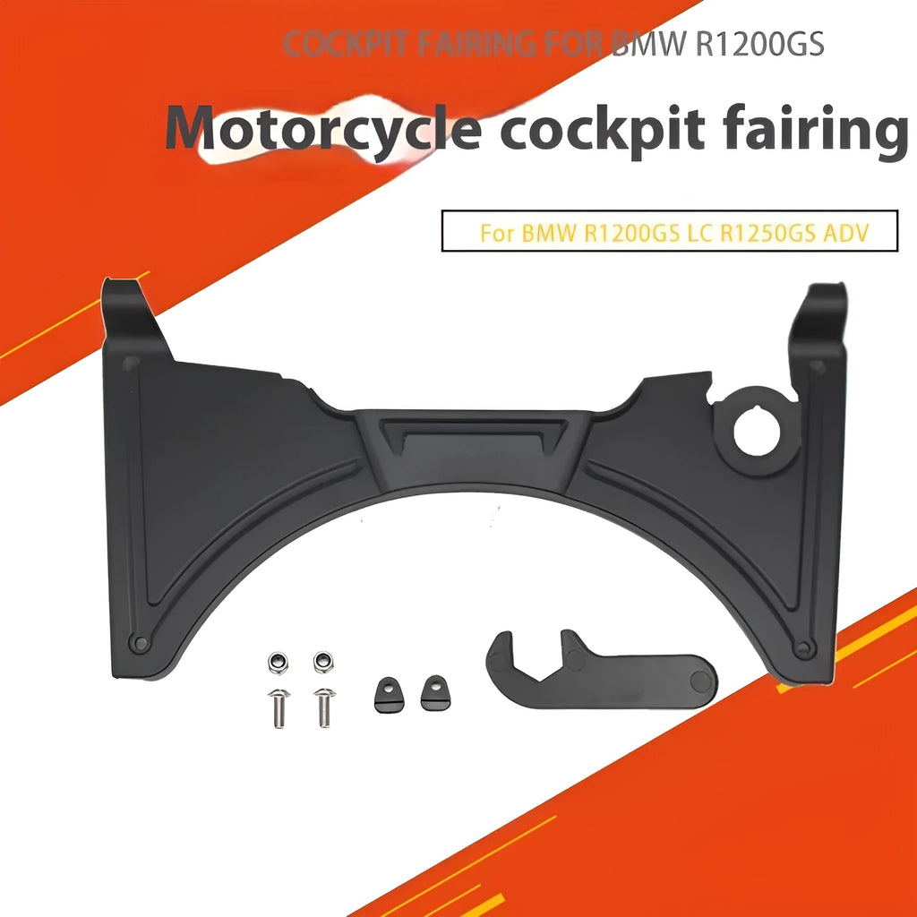 Black cockpit motorcycle bodywork fairing for BMW R1250GS and R1200GS LC Adventure models