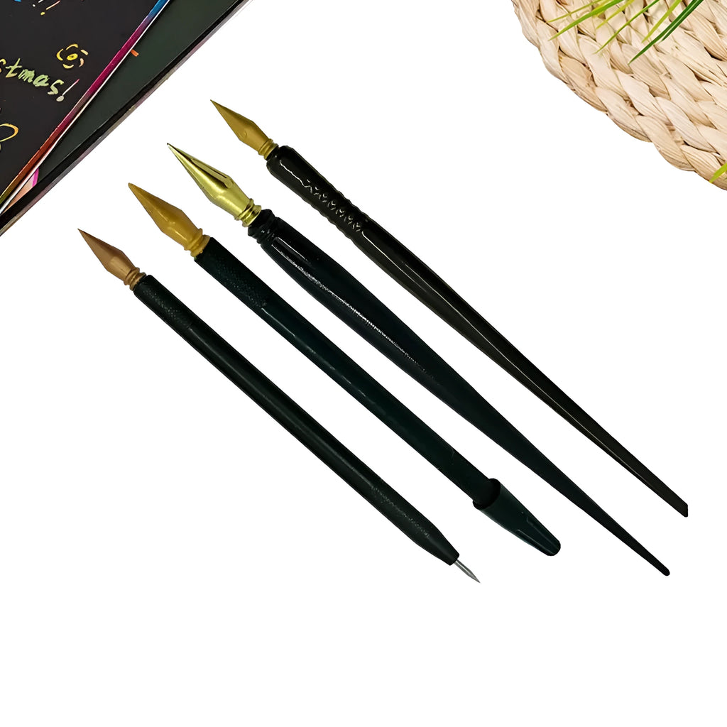 Plastic scratch pen for children's scratch art drawing projects.