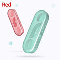 Portable bag containing disposable dental floss packs with plastic high tensile material