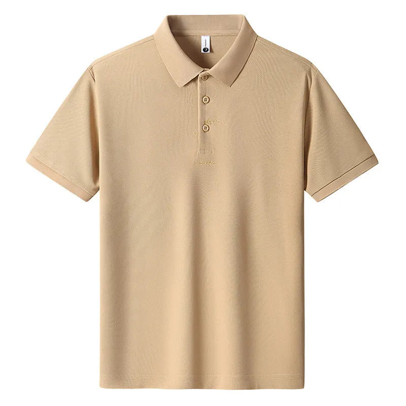 Men's loose fit cotton t-shirt with letter print in multiple colour options on a size chart.