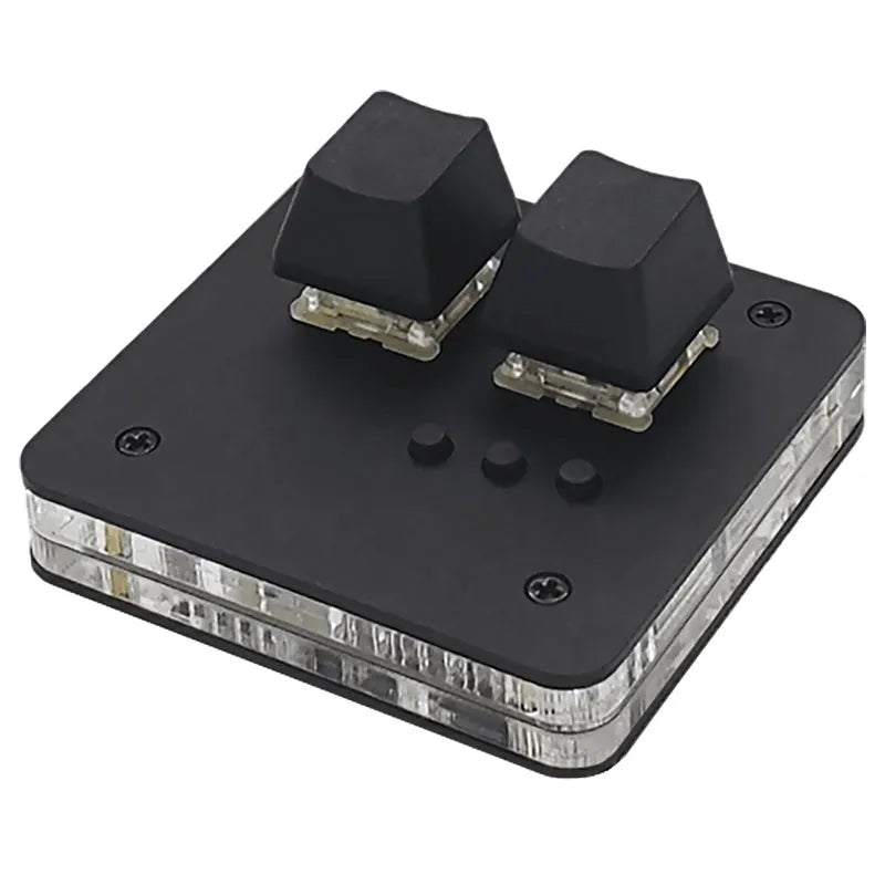 Mini USB keyboard with touch panel in black colour showing multimedia function keys