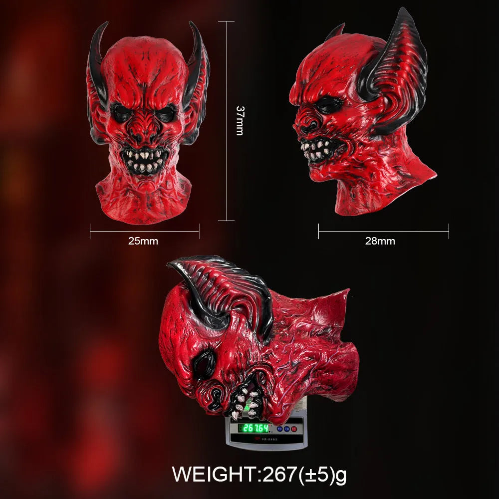 Red bat head cover costume mask made from RP foam for adult Halloween and Christmas dress-up