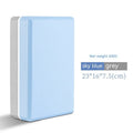 High-density EVA yoga block in mint green colour showing its rectangular shape and flat sides.