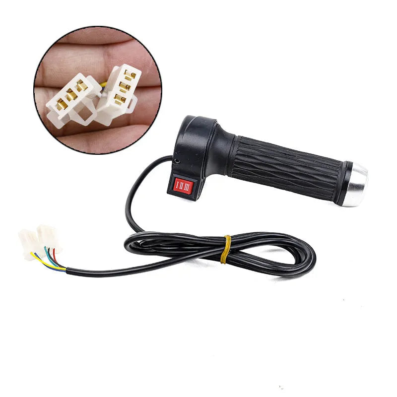 Three-wheel electric car modification accelerator handle with three-speed rotating switch in assorted colours