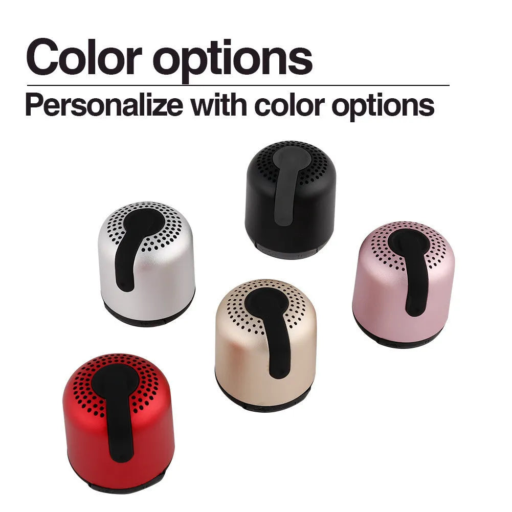 Hieha XQ11 cylindrical metal Bluetooth speaker in black, gold, pink, red or silver colour