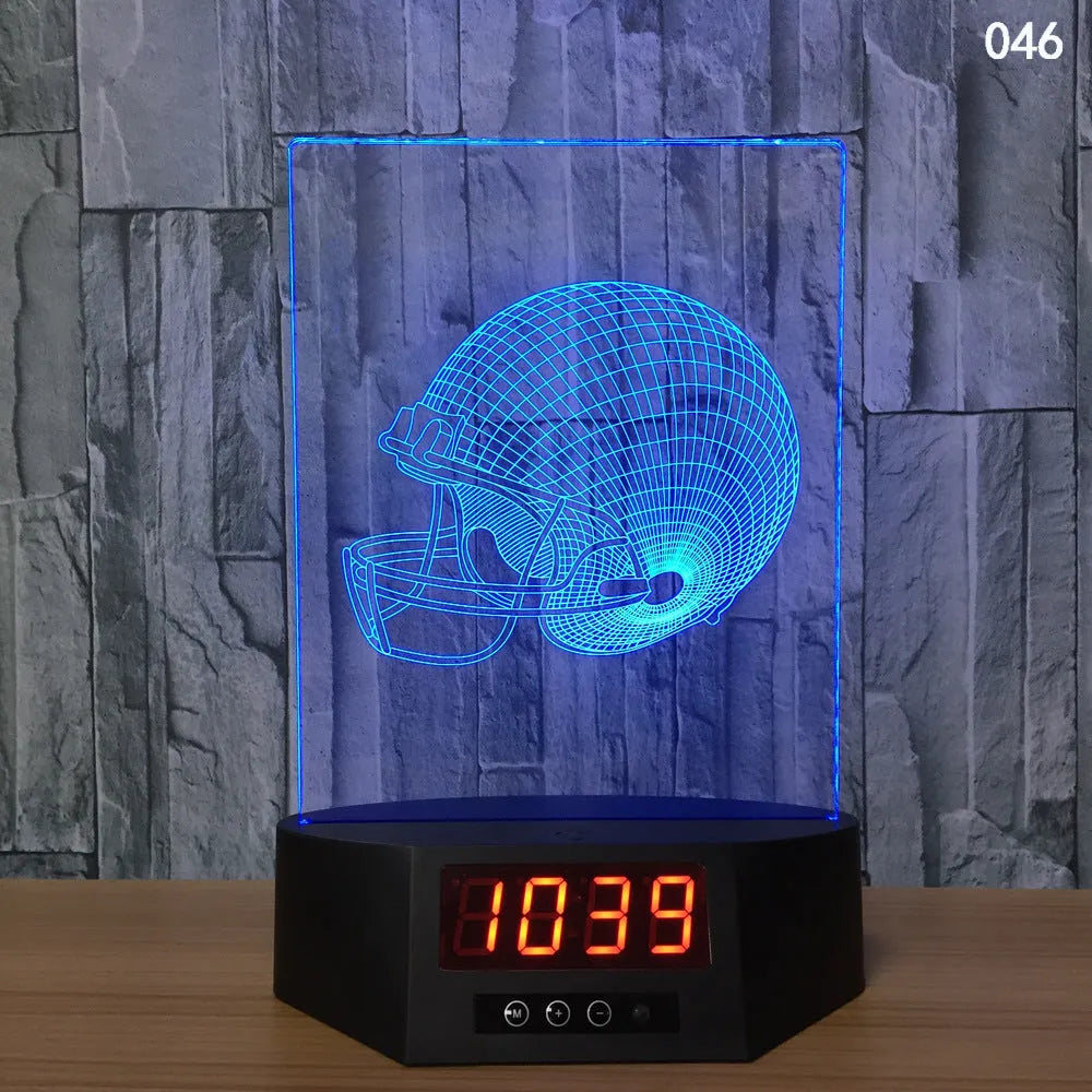 3D dolphin-shaped wireless LED table lamp with remote control on wooden surface
