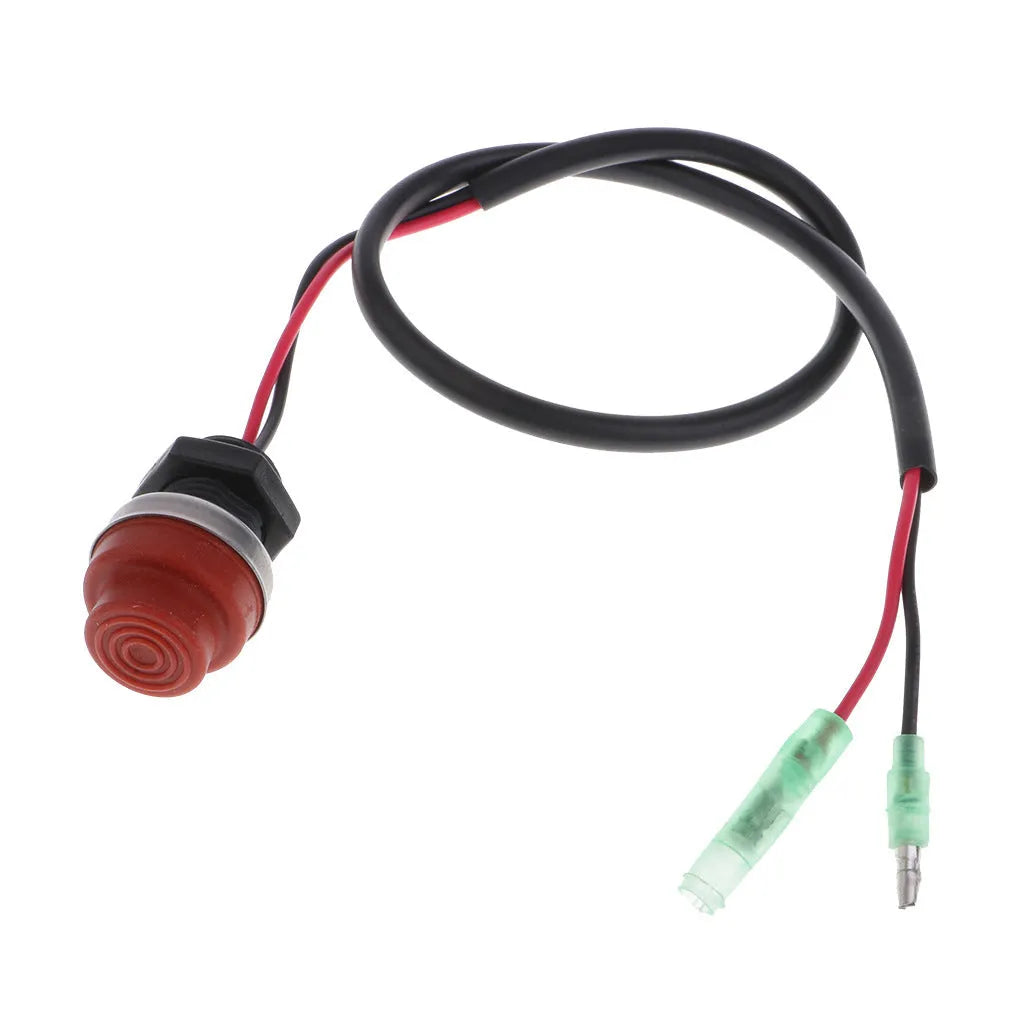 YAMAHA outboard motor engine kill switch with safety lanyard in photo colour.