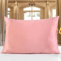 19 Momme double-sided mulberry silk pillowcase with hidden zip in stone grey colour.